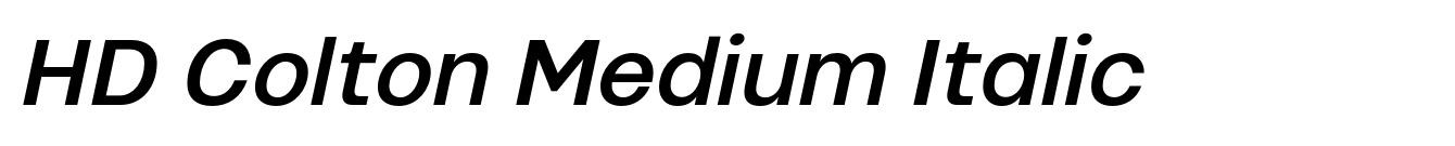 HD Colton Medium Italic image